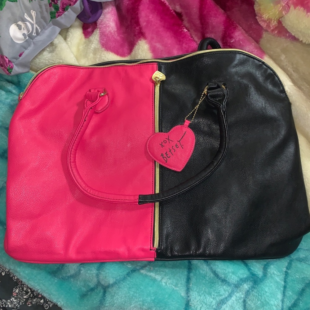 Betsey Johnson weekender/travel/tote bag